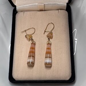 Gemstone Drop Earrings